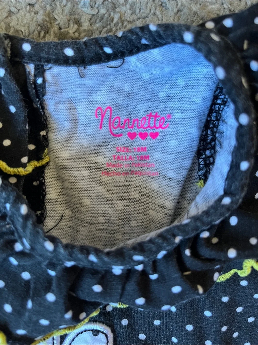 Nanette Girls Summery Daisy Outfit - 18 Months